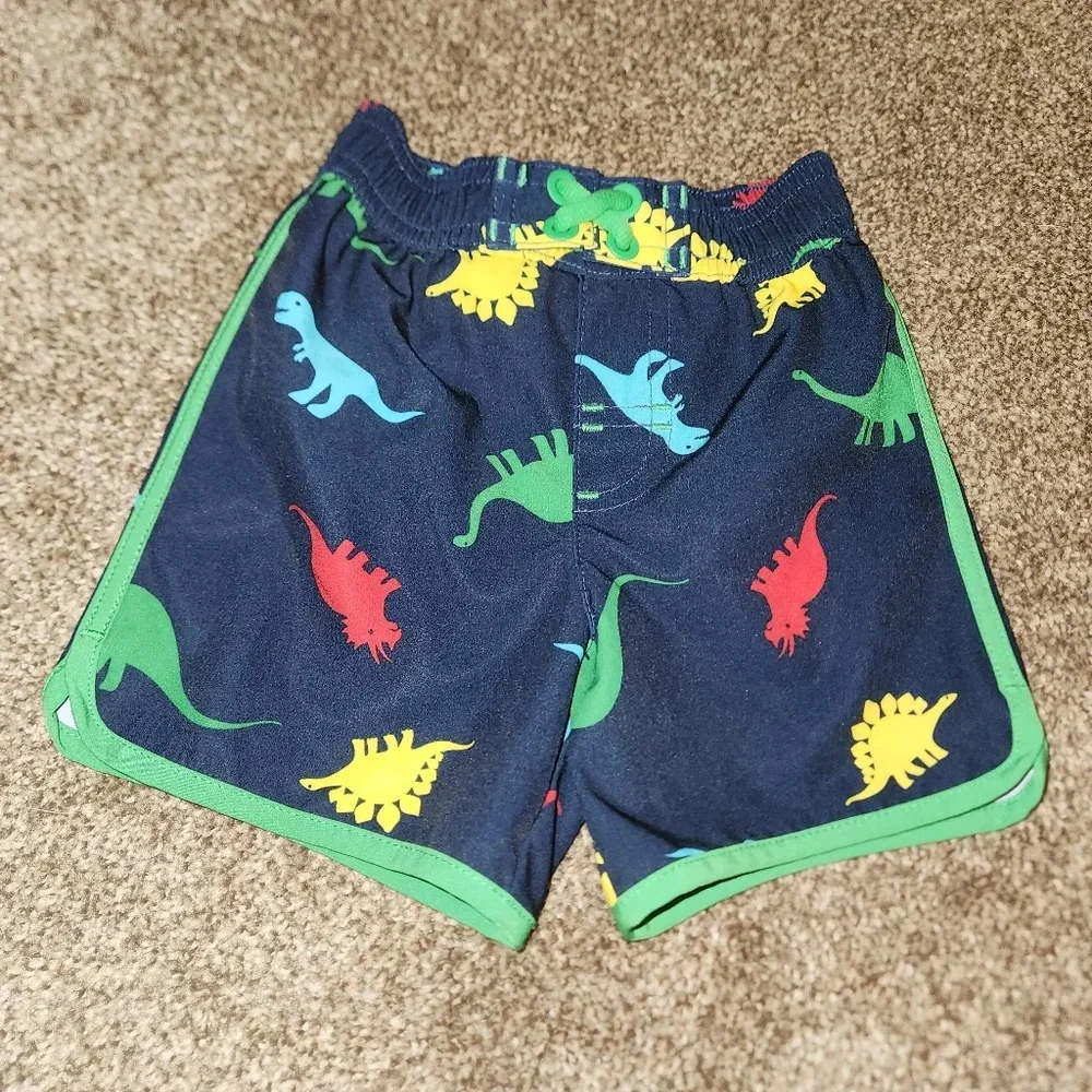 Wonder Nation 6-9 Months Dinosaur Print Swim Trunks - Picture 2 of 8